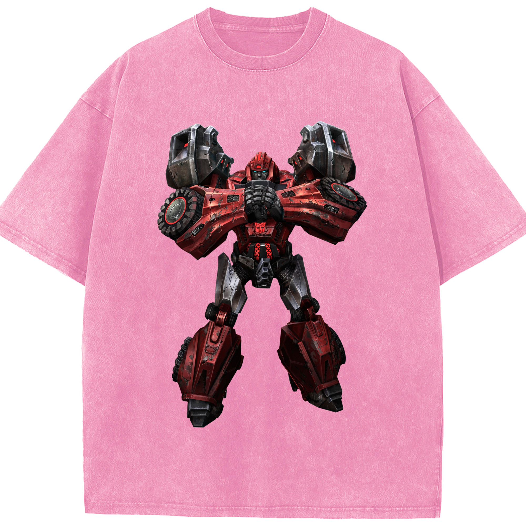 （画像用）  綿100% ヴィンテージ風 半袖Tシャツ（フロントプリント）